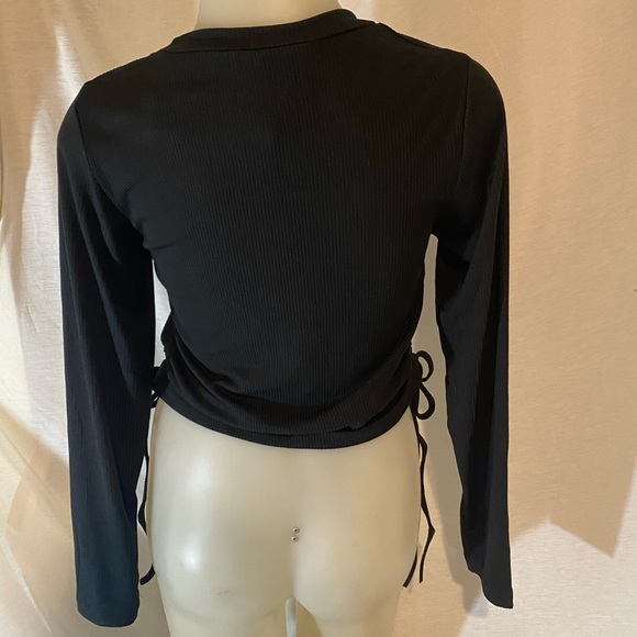 Forever 21 Ribbed Drawstring Crop Top - Picture 5 of 7